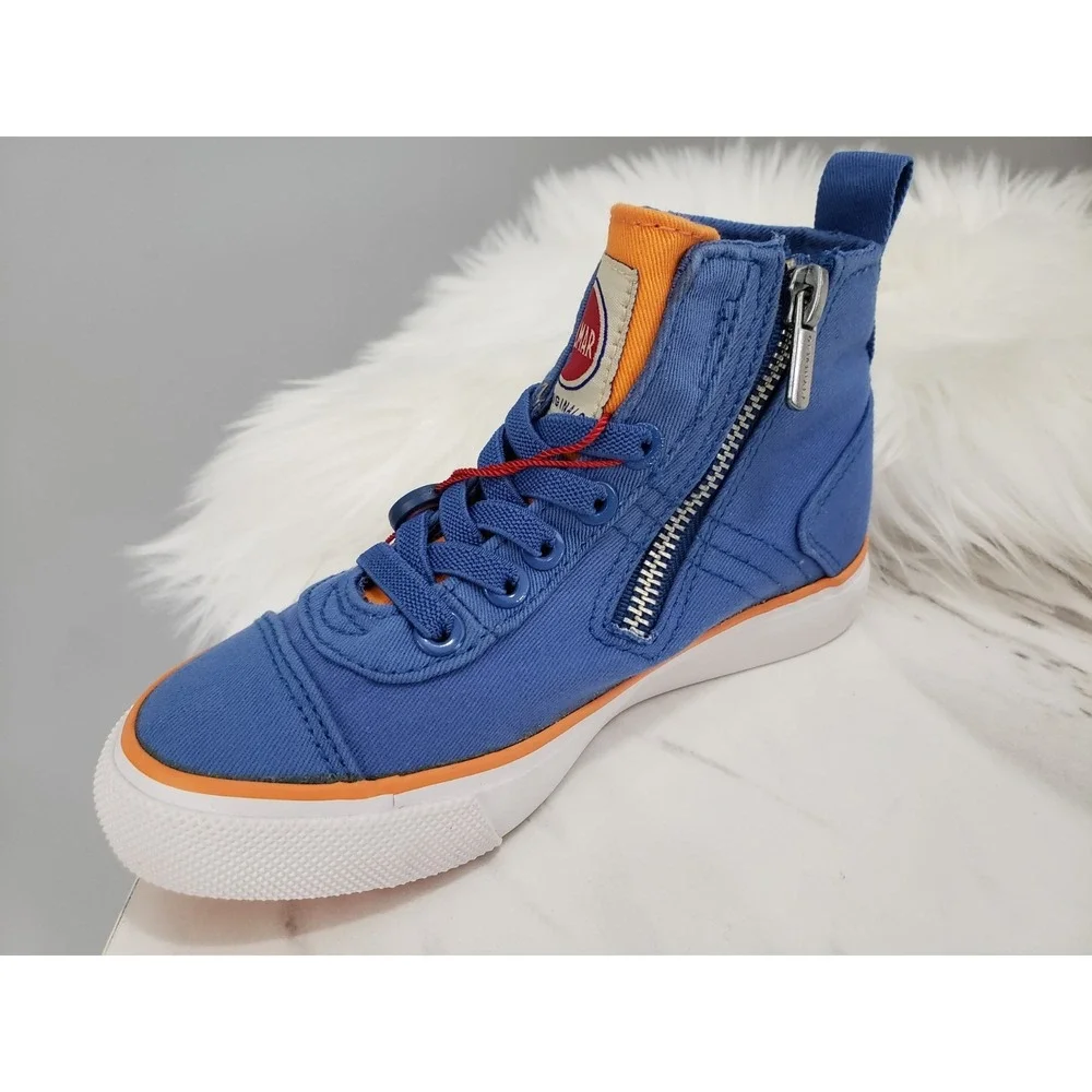 NEW NO BOX US 9 /Eu 30 Colmar Kid High Top Sneakers Blue Canvas Boys‎ Girls